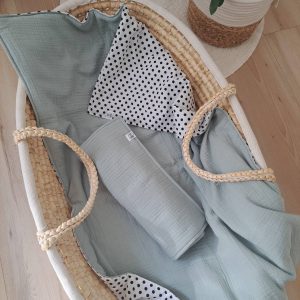 Tavaszi/Nyári takaró és párna szett - Pöttyös/Alaszka