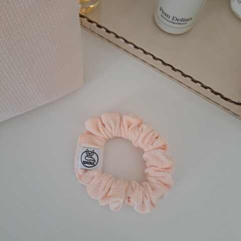 Scrunchie, kímélő hajgumi - Púder