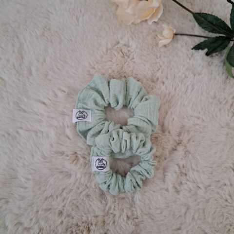 Scrunchie, kímélő hajgumi - Maldív (pamut)